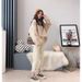Leopard Print Sweater Women, Round Neck, 2025 Autumn Winter New Loose Fit Lazy Style Pullover Knitted Top Coat For Women_ecoleips.com