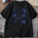 Retro Cats In Space 90s Graphic T Shirts Vintage Astronaut Cats T-Shirt Funny Kitten Tshirt Print Comfortable Round Neck T Shirt_ecoleips.com