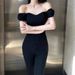 European And American Street Style French Short Sleeve Fishbone Waist Cincher Chest Pad Tube Off-Shoulder Slim Fit Vest_ecoleips.com