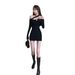Sexy Off-shoulder Women, New Autumn Winter Style, Off-shoulder, Pure And Alluring, Slim-fitting, Bodycon Dress For Hot_ecoleips.com