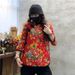 girl Winter New Northeast Women's Chinese Style Quilted Button Tang Suit Coat Village Girl Floral Cotton Jacket_ecoleips.com