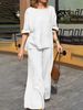 Women's Clothing Summer New Cotton And Linen Suits For Women Fashion Solid Color Loose Casual Trousers Two Piece Suit_ecoleips.com