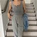 Tank Top For Women Ribbed Button Down Sleeveless Blouse Solid Color Casual Women's Teens Trendy Basic Summer Dresses_ecoleips.com
