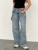 New Women's Solid-color Washed Straight-leg Jeans, Low-waisted, Simple, Versatile, Fashionable, Comfortable And Loose For Goin_ecoleips.com