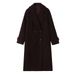 Fashion Classic Double-breasted Loose Soft Long Coat Wool Jacket_ecoleips.com