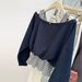 Real Shot Of Foreign Trade Women's Two-piece Spliced Long-sleeve Sweatshirt For Early Spring And Autumn,_ecoleips.com