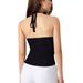K Women's New V-neck Lace Black Suspender Halter Vest Sexy Backless Versatile_ecoleips.com