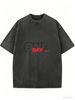 Vintage Washed Casual T-Shirt For Women, Oversized Short Sleeve Crew Neck Tee, Relaxed Everyday Summer Essential_ecoleips.com