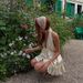 Women's Sexy Deep V Backless Slim Satin Halter Neck Dress French Romantic European American Style_ecoleips.com