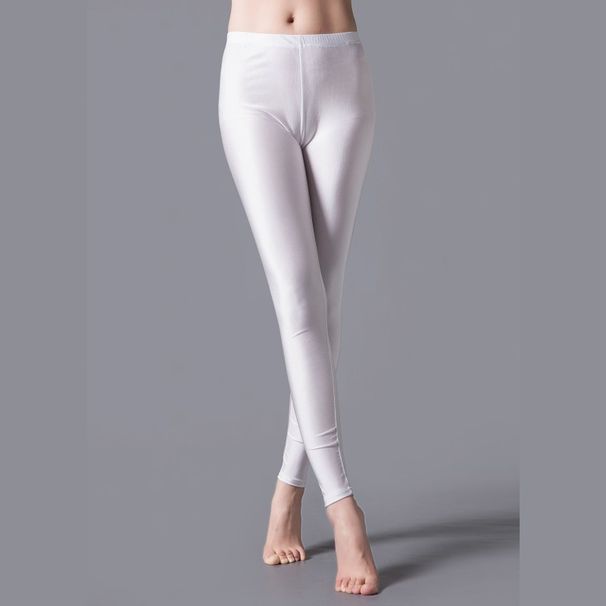 K Fluorescent Bright Color Leggings, Smooth And Silky Small Leg Pants, Solid Color Dance Performance Clothes, Long Pants_ecoleips.com