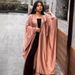 Women's Clothing Abaya Open Front Satin Robe Coat For Women European Fashion Muslim Clothing Spring Modest Abaya Dress_ecoleips.com