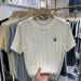 Women's Clothing Round Neck Twisted Thread Embroidery Short Sleeved Wool Sweater Fashion All Match Bottoming Shirt_ecoleips.com