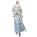 Women's Clothing Women's Glitter Cotton Abaya Muslim Two Piece Set Middle East Fashion Modest Abaya Dress For Formal & Casual_ecoleips.com