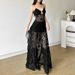 2024 Cross-Border European And American Style Summer New Women's Solid Color Slim High Waist Fashion V-Neck Strap Mesh_ecoleips.com