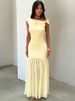 Mozision Diagonal Collar Sleeveless Sexy Maxi Dress Women Elegant Backless Bodycon Pleated Ruched Club Party Long Dresses_ecoleips.com