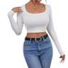 Women's Slim Fit Cropped Vest Sleeveless Sexy Top Stretchy Longline Layering Piece For Spring Summer Fall_ecoleips.com