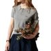 Soft & Cozy Short-Sleeve Polo Knit Top For Women - Casual Letter Embroidery, Slim Fit, Breathable Viscose, Office & College Style_ecoleips.com