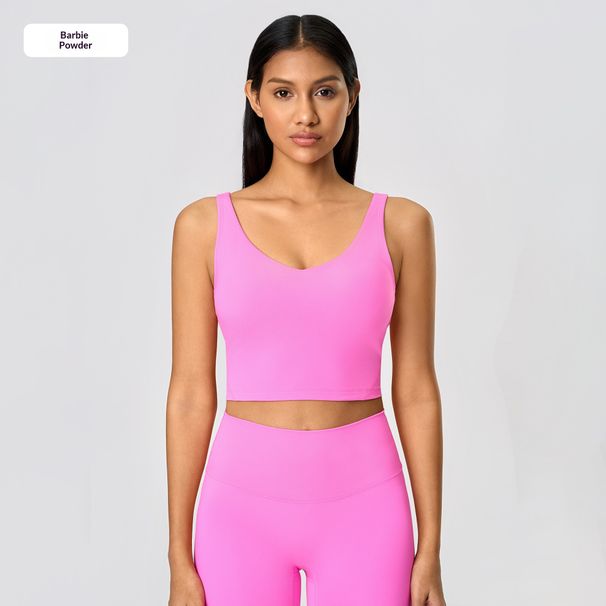 New Cross Border Style Women's Sports Bra With Beautiful Back, Shockproof Running High Intensity Yoga Bra Sports Vest_ecoleips.com