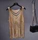 Sequin Mesh Camisole – Glamorous Lace-Up Sleeveless Top With Metallic Threads | Bodycon & Sexy_ecoleips.com