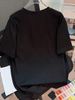 Women's Casual Short Sleeve T-Shirt Round Neck Heart Shaped Sequined Pattern New Summer Top_ecoleips.com
