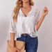 European American Cross-border 2026 New Elegant And Stylish Women's Ruffled Front-open Short Lace Top_ecoleips.com