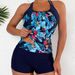Women's Clothing New Tankini Print Sexy High Waist Bikini Split Swimsuit Swimsuit Women_ecoleips.com
