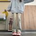 Yellow Flared For Women, Summer, Spring, Autumn 2025 New American Style High-waisted Slim-fit Petite Bootcut Jeans_ecoleips.com