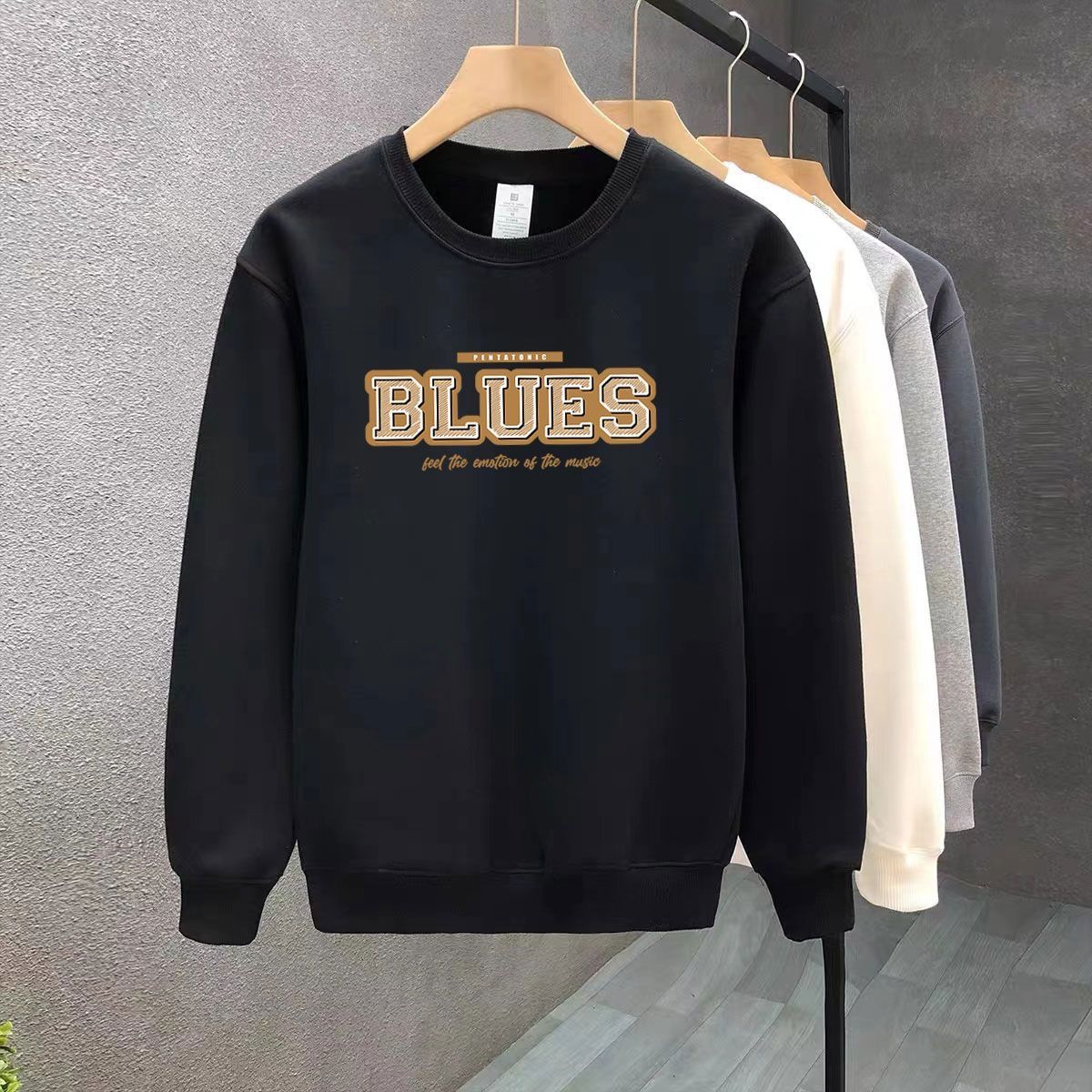 FW25 Matching Couple Cotton Crew Neck Sweatshirt - His & Hers_ecoleips.com