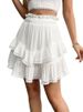 K Layered Cake Skirt, Half Skirt, High Waist, Solid Color, Mini Fashion Short Skirt For Women_ecoleips.com