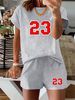 Women’s 2 Piece Outfit Set – Oversized Graphic T-Shirt And Biker Shorts Matching Set, Casual Summer Lounge Tracksuit For Daily Wear-317_ecoleips.com