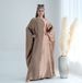 Women's Clothing Arabian Full Skirted Satin Dress Women's Formal Clothing Abaya Prayer Robe Muslim Fashion For Formal & Casual_ecoleips.com