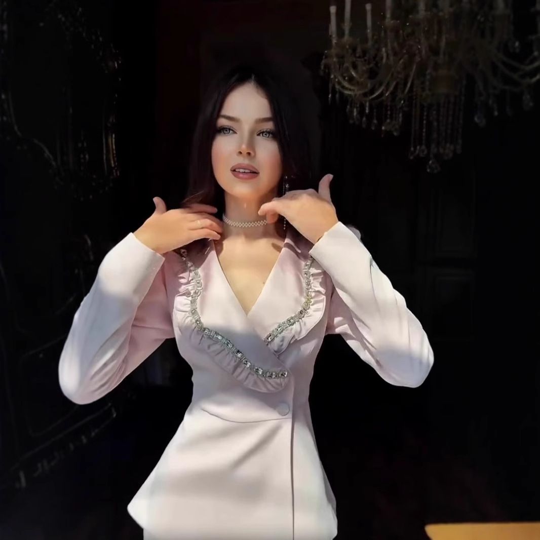 Women's Clothing Women's Elegant Dress Style Summer Season Crossover Ruffles Sophisticated Design Clothing For Formal & Casual For Women_ecoleips.com