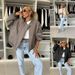 Women's Clothing Casual Long Sleeve Zip-Up Jacket – Lightweight Polyester Coat With Stand Collar, Slim Fit For Fall & Winter (Black/Khaki/Taupe)_ecoleips.com
