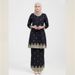 Elegant Maxi Dress for Muslim Women Modest 3D Print Long Sleeve Office And Eid Ready Polyester Blend S-5XL_ecoleips.com