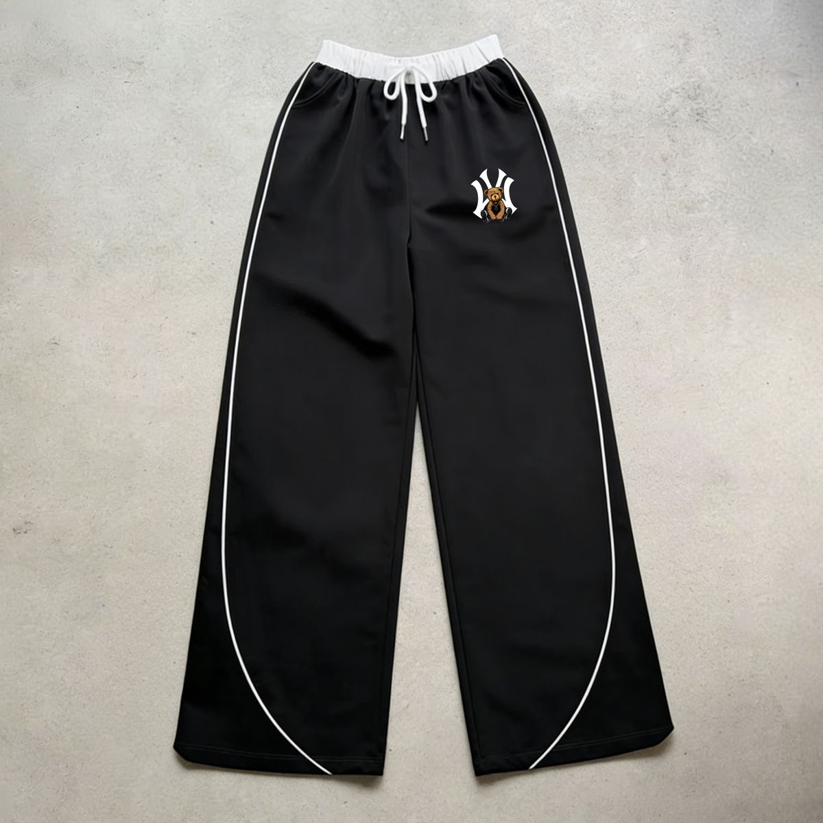 Women's Printed Wide-Leg Pants - Trendy Streetwear Style With Artistic Patterns-11_ecoleips.com