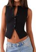 Women's Clothing Casual Style Versatile Simple Vest Tops For Women New Style Temperament Solid Color Slim Fit_ecoleips.com