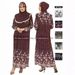 Middle Eastern Abaya Robe, Turkish Long Gown, Ethnic Clothing, Embroidered, Loose And Elegant Muslim Women's Clothing_ecoleips.com