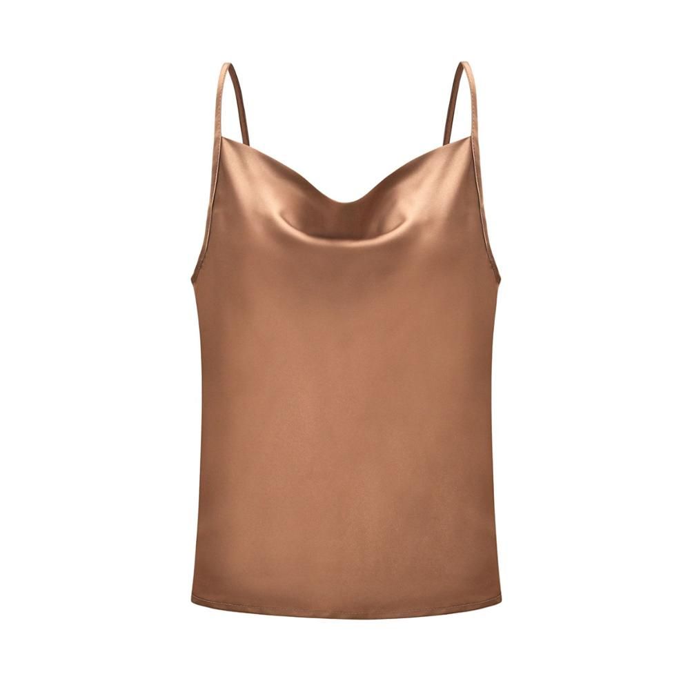 2026 White Women Silk-Like Satin Tops Stye New Collect Summer Sexy Tank For Ladies Strappy Camisole T-Shirts Grunge Femme Clothe_ecoleips.com