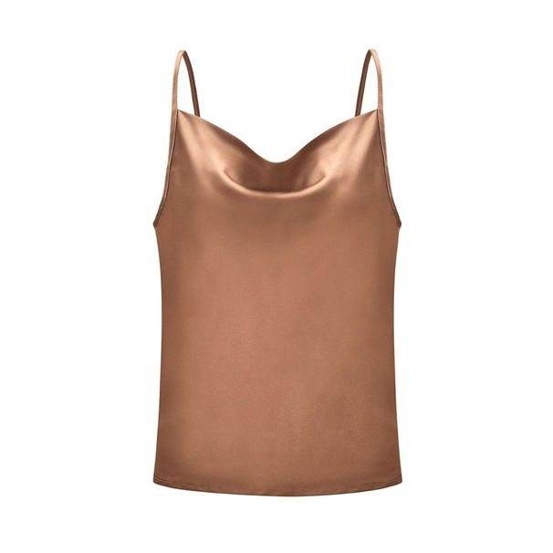 2026 White Women Silk-Like Satin Tops Stye New Collect Summer Sexy Tank For Ladies Strappy Camisole T-Shirts Grunge Femme Clothe_ecoleips.com