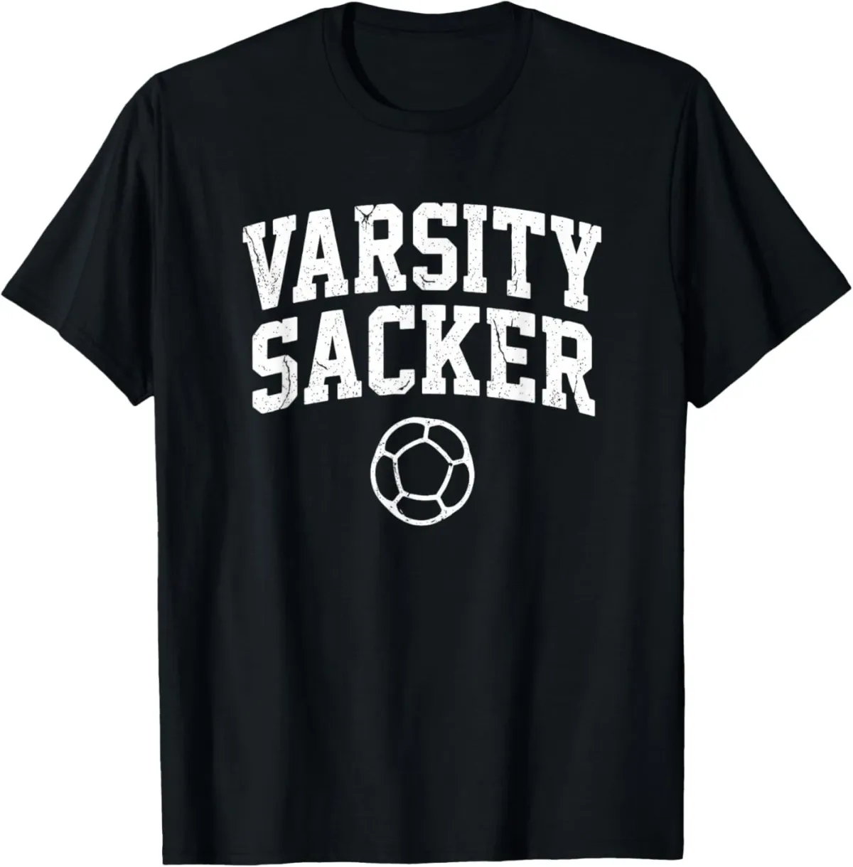 Women's T-Shirts Varsity Sacker Tee Funny Hacky Sack T-Shirt_ecoleips.com