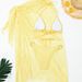 Women's Clothing Lace Maxi Dress Three Piece Solid Color Bikini Set Sexy Vacation Beachwear Polyester Spring/Summer_ecoleips.com
