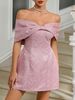 Women's Clothing Sexy Backless Embroidered Pink Dress_ecoleips.com