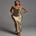 Women's suspenders and leaky back sexy dresses slim fashion long skirts_ecoleips.com