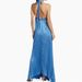 Fashion Pleated Solid Color Long Dress Sexy Halter Hollow Out Loose Evening Dress Women Elegant Sleeveless Backless Party Dress_ecoleips.com