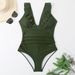 Tummy-Control One-Piece Swimsuit With Ruffle Detail – Slimming Conservative Bikini For Women (S-XXL, Quick-Dry Nylon, Hot Spring & Beach)_ecoleips.com