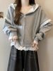 Gongyuweng Spring And Autumn New Large Plus Size Women's Hooded Sweatshirt Cardigan Jacket Casual Slimming High-End Lace_ecoleips.com