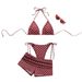 Women's Polka Dot Bikini Set – Adjustable Straps, Wrap Skirt & Push-Up Padding (S-XL) – Sexy Beach & Pool Swimwear_ecoleips.com