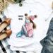 Women's Summer Family Set Plus Size Round Neck Fashion Retro Base Shirt Regular Shoulder Short Sleeve T-Shirt_ecoleips.com