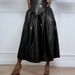 Women's Clothing Plus Size Women's PU Leather Half Length Skirt Style With Pockets For Formal & Casual For Women_ecoleips.com