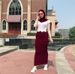 Seamless Stretchy High-Waist Pencil Skirt – Full-Length Bodycon Skirt For Women (Burgundy/Brown/Green)_ecoleips.com